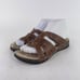 Abeo System Women’s Bevin Strappy Slide Shoes US 7 Brown Studded leather Sandals