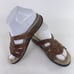 Abeo System Women’s Bevin Strappy Slide Shoes US 7 Brown Studded leather Sandals