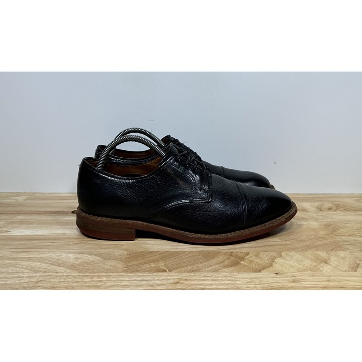 Allen Edmonds Oak Street Cap Toe Men’s Size 8 D Black Leather Dainte Soles