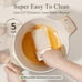 16 Piece Pots and Pans Set Nonstick, White Granite Cookware Sets 16pcs