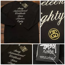 Vintage Stussy International Embroidered Crewneck Sweatshirt