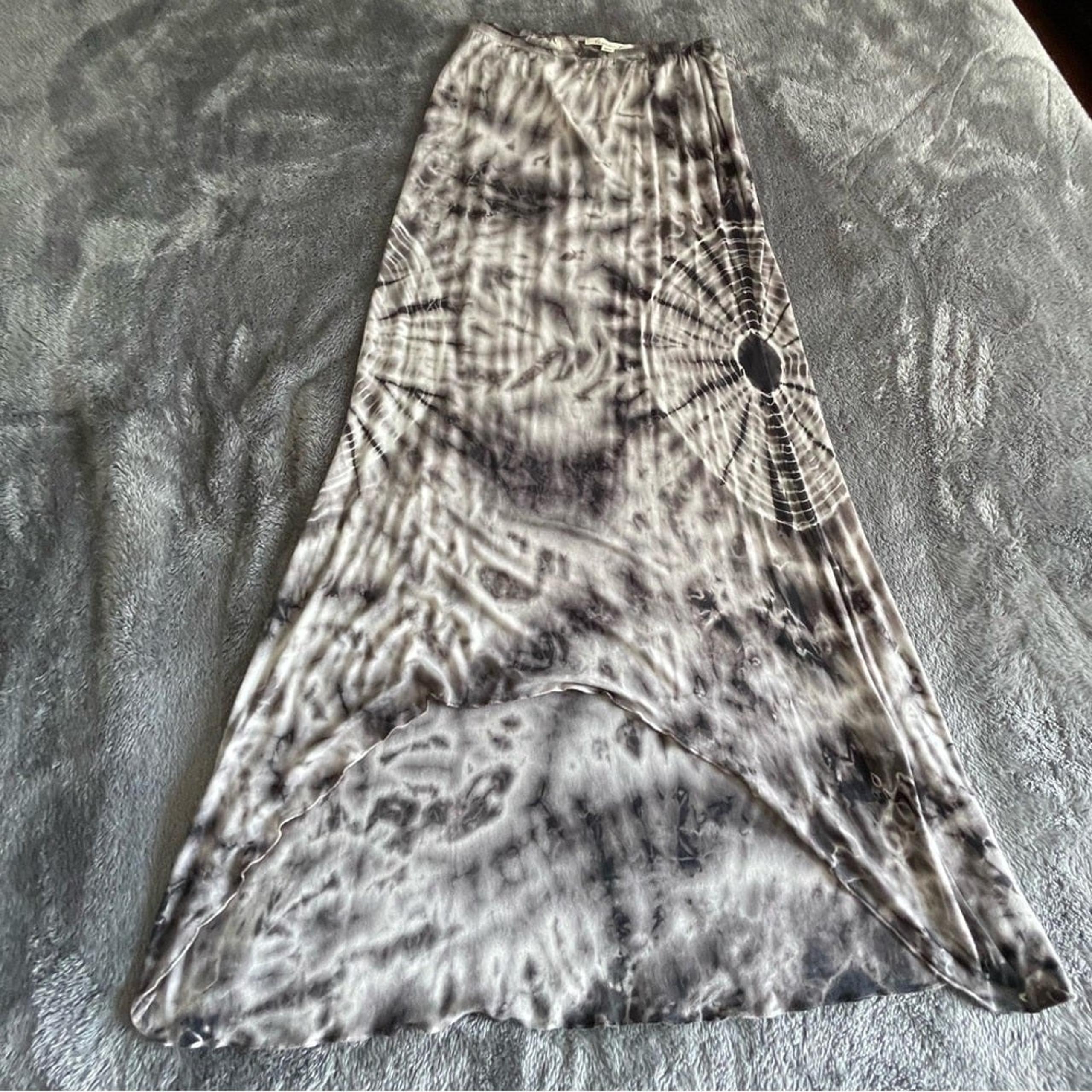 Testament tie dye maxi high-low jersey skirt Sz XS oversized