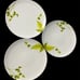 Crate & Barrel Verena Dinner Plate Set Of 3