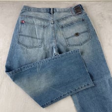 Vintage Ecko Unltd Jeans Men 36 (Fits 34x29) Blue Baggy Fit Hip Hop Skater Y2K