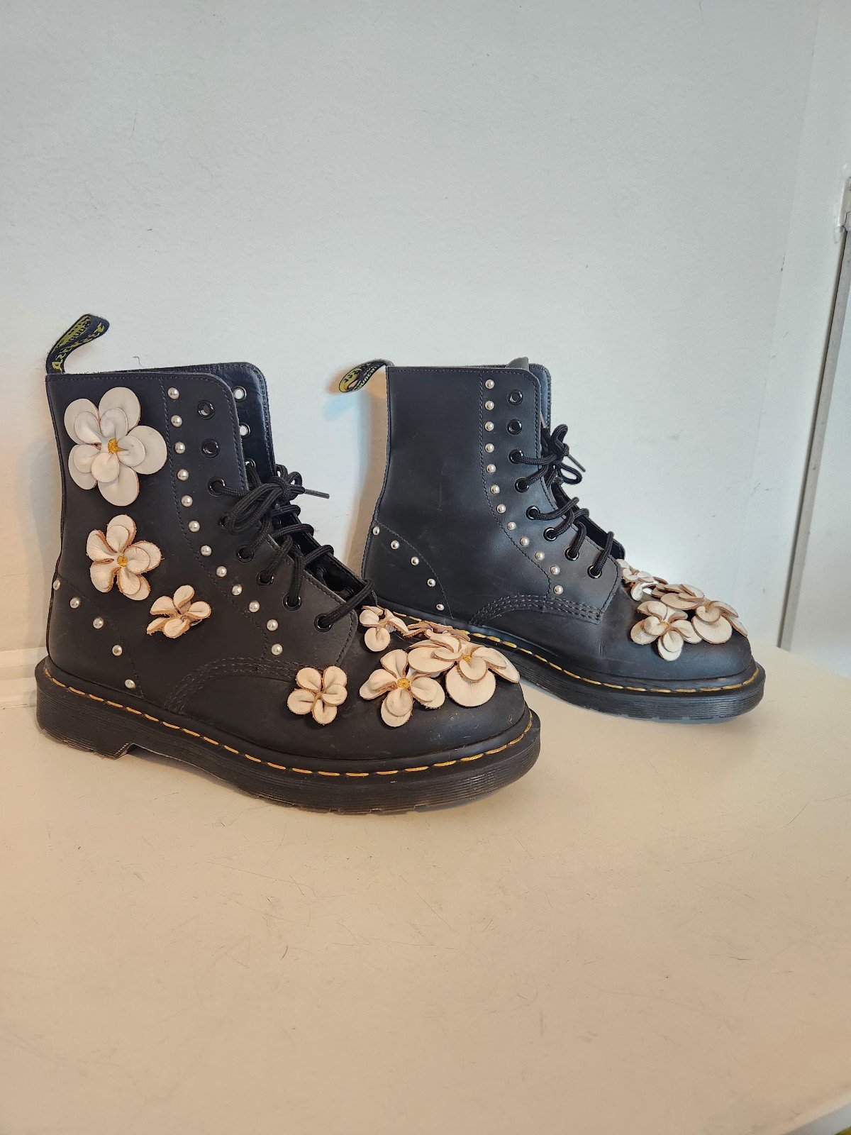 Dr Martens Pascal Flower Boots Womens 11 US 9 UK