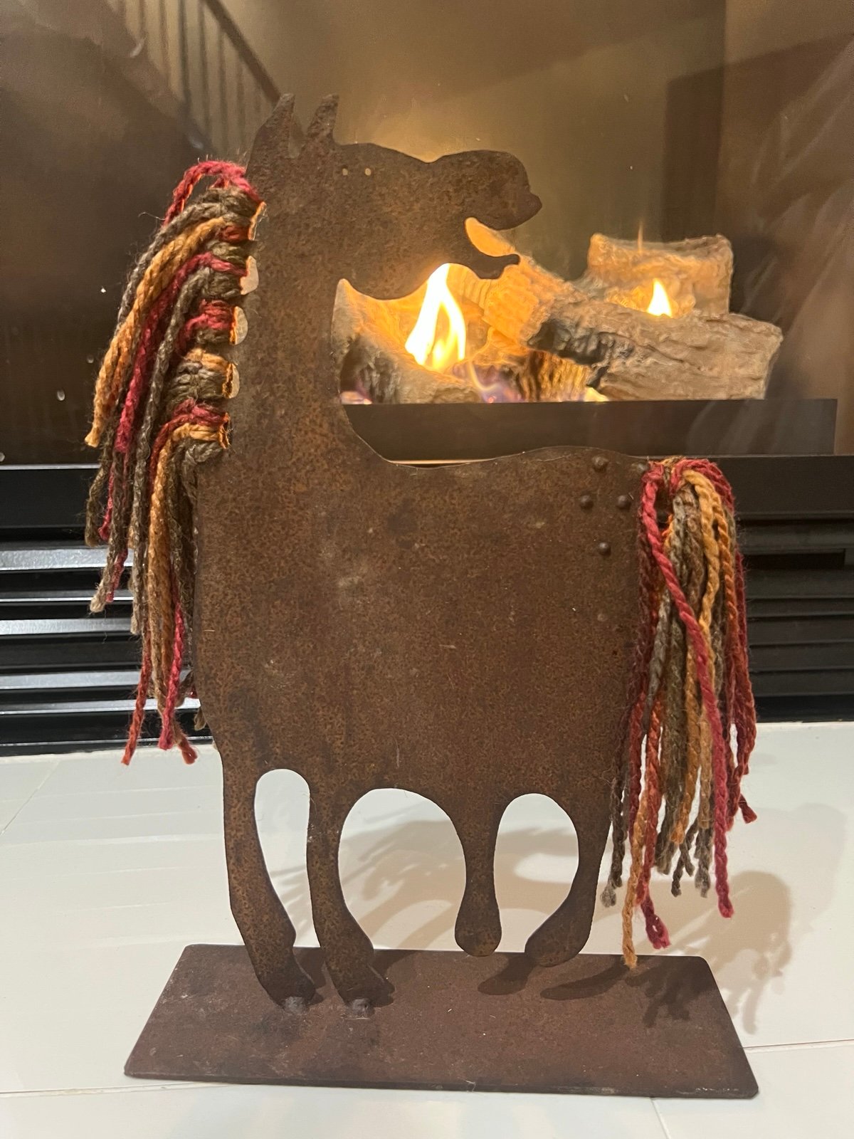 VTG Modernist Rosemary Pozzi Franzetti Metal Horse Sculpture