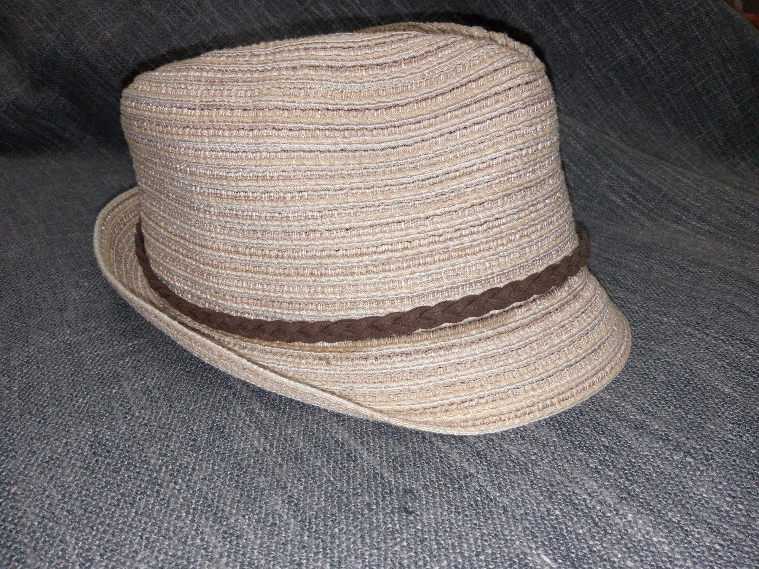 MINT by GOORIN Women's Fedora Hat Woven 100% Paper RARE 90S VINTAGE