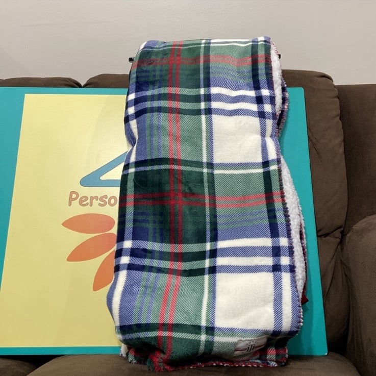 Tommy Hilfiger Plush Sherpa Throw