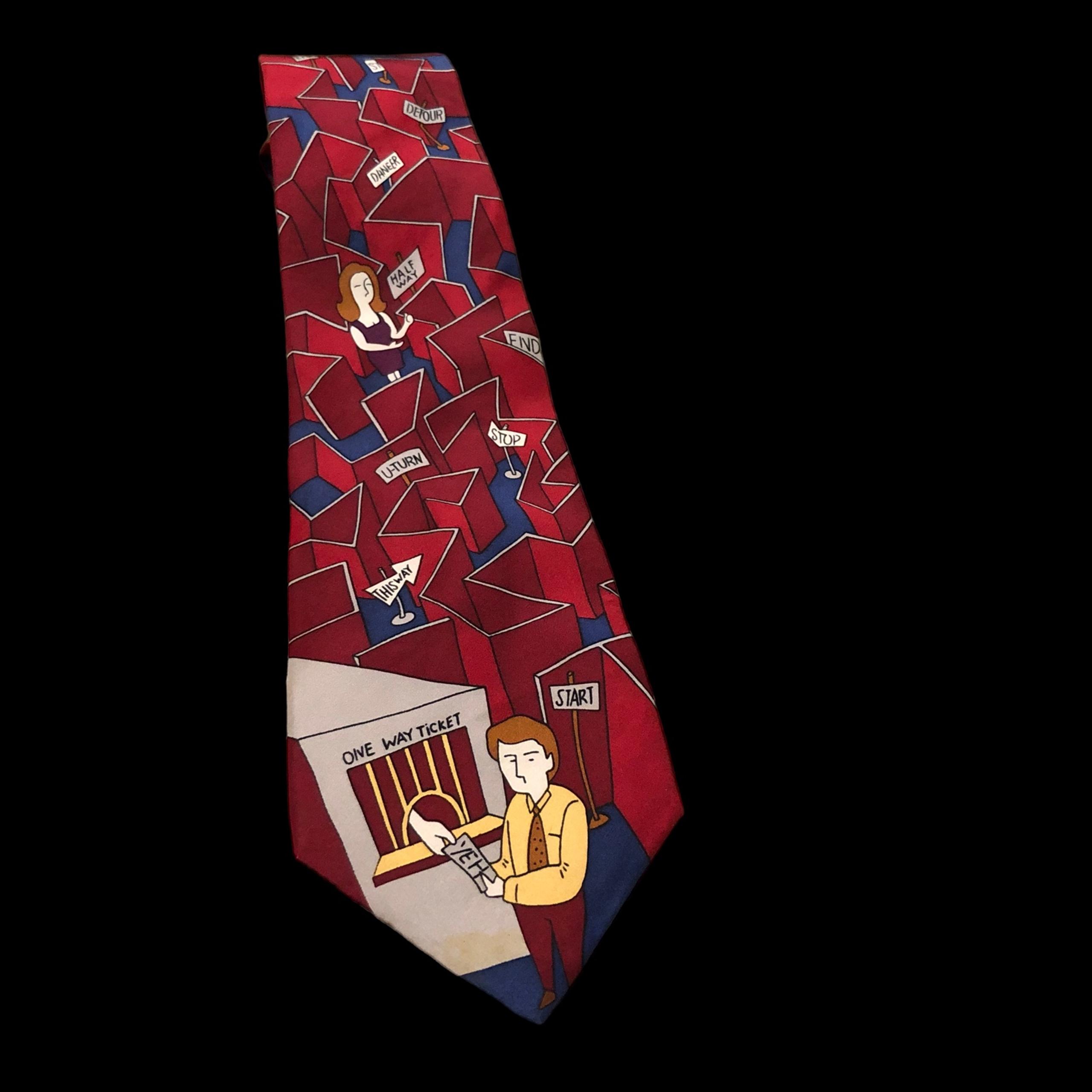 Vintage Beatles “Day Tripper” 100% Silk Necktie 1991 by Apple Corps Limited