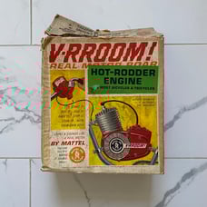 Vintage 1963 Mattel V-RROOM! Hot Rodder Bicycle Engine New in Box