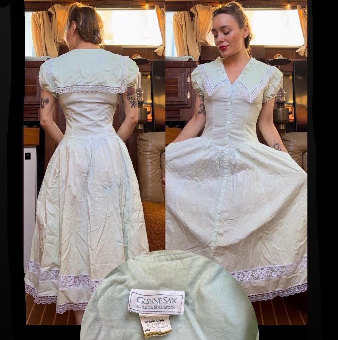 RARE sailor gunne sax dress