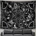 12 Constellation Black & White Tapestry