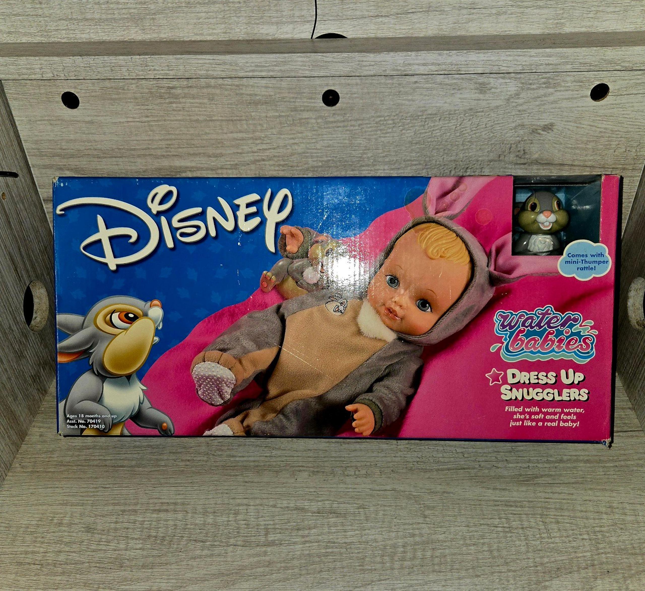 Disney Water Babies Bambi [THUMPER] Dress Up Snugglers Doll (2001) NEW