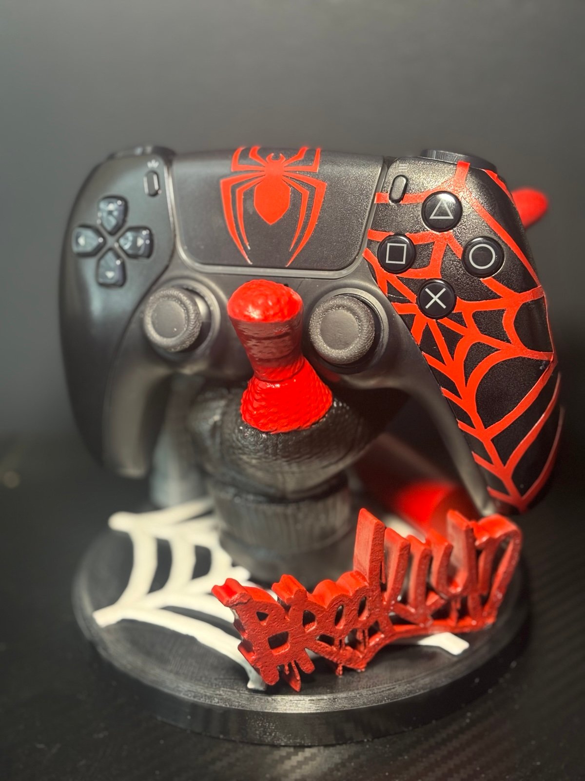 Spider-man PS5 controller with stand