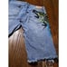 Size 34 Smoke Rise Graffiti Distressed Destroyed Denim Jean Shorts Streetwear