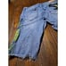 Size 34 Smoke Rise Graffiti Distressed Destroyed Denim Jean Shorts Streetwear