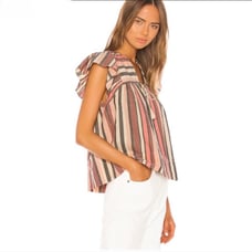 Ulla Johnson Amba Top - Rosewood Sz M/6