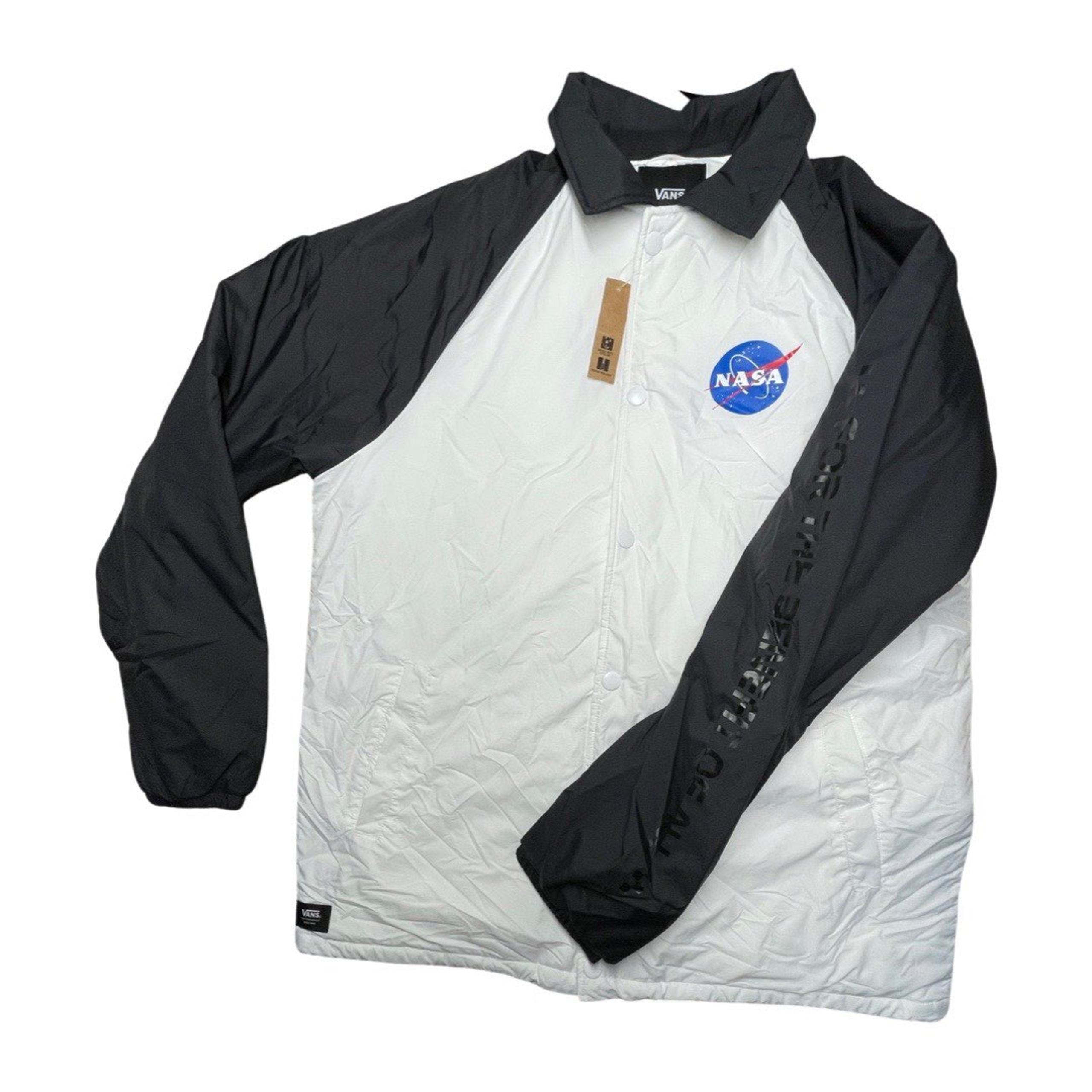 Vans x NASA Mens White Black Jacket Windbreaker