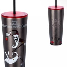 Disney nightmare before christmas stainless steel Starbucks tumbler with straw