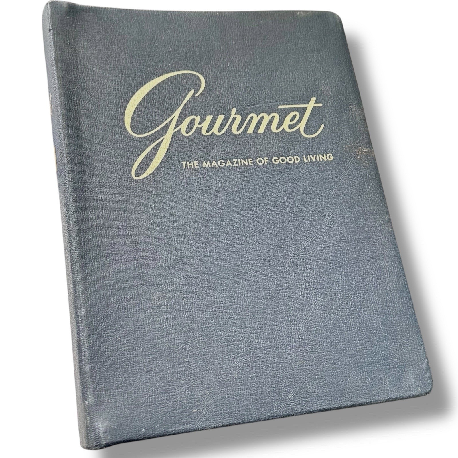 X10 Bound Vintage Gourmet Magazine Binder Epicurean 1951 Post War MCM Midcentury