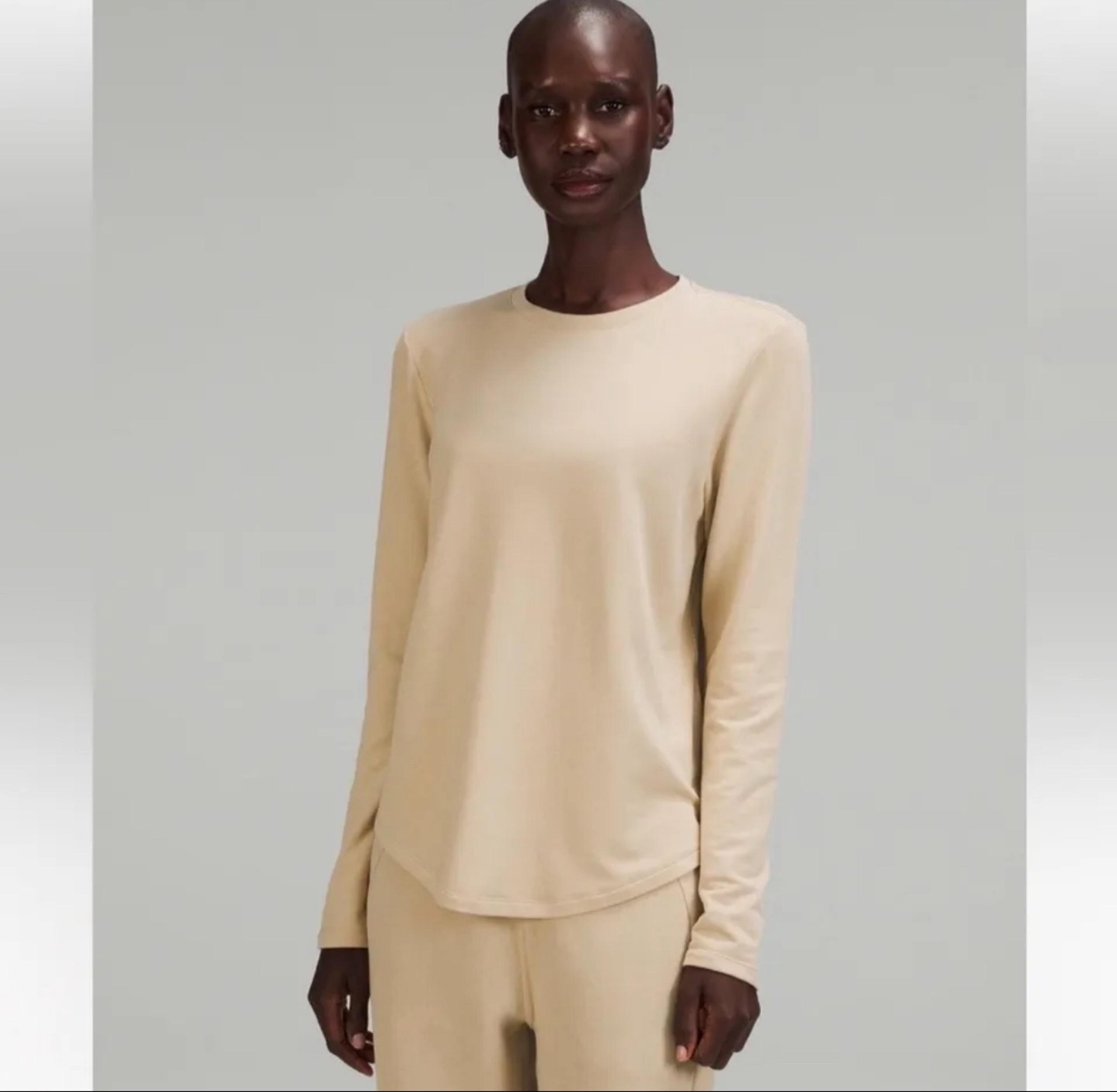 NWT Lululemon Love Modal Fleece Long Sleeve Shirt in Trench 0 Fits 2