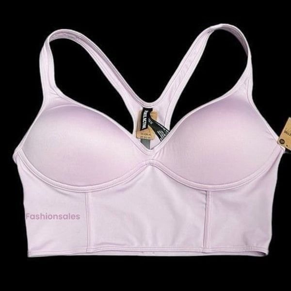 Victorias Secret Pink Active Ultímate Push up Padded Corset Sports Bra Medium