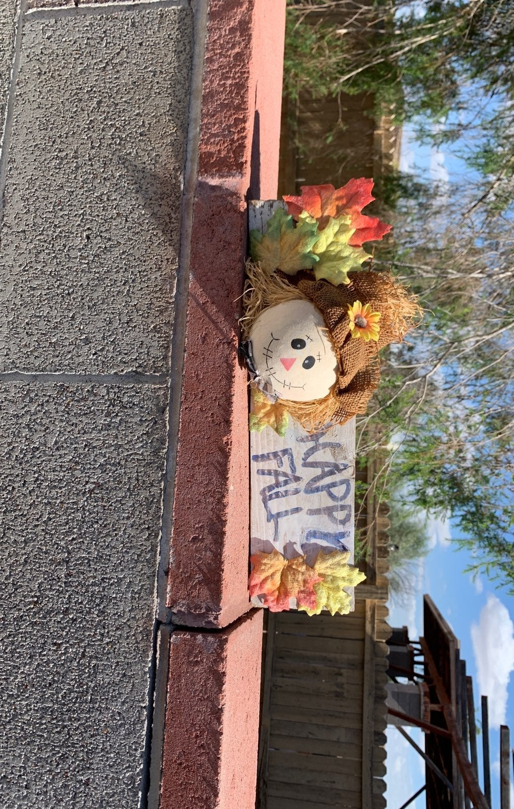 Hand crafted fall sign