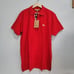 Burberry London England Men Short Sleeve Red Shirt X-Large Polo Embroidered LOGO