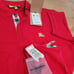Burberry London England Men Short Sleeve Red Shirt X-Large Polo Embroidered LOGO