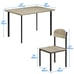 5 Piece Dining Table Set 4 Chairs Home Kitchen Breakfast Wood Top Dinette Table