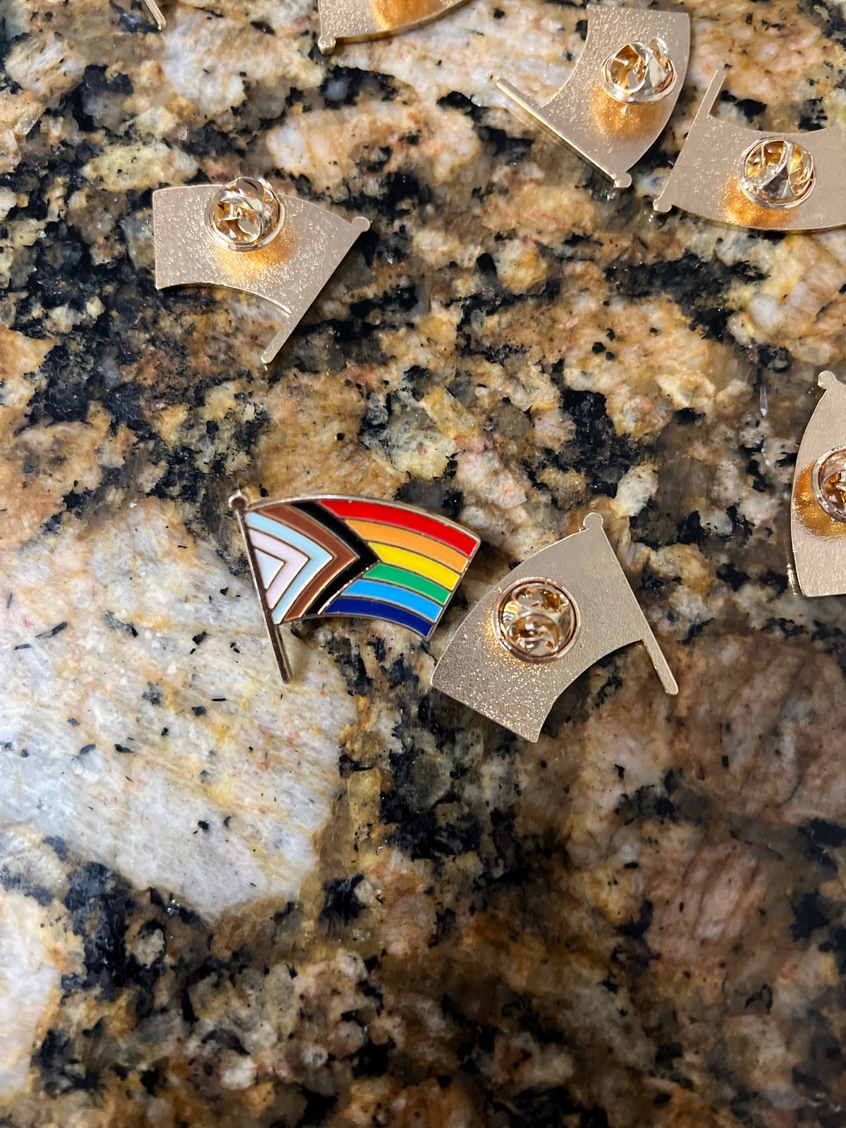 Progress Flag Pride Pins – LGBTQ Rainbow Progressive Ally Lapel Pins, for Pride