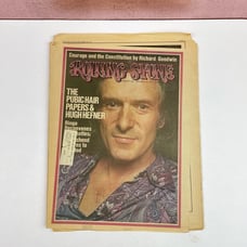 Vintage Rolling Stone Magazine Hugh Hefner December 1973 Music Art History