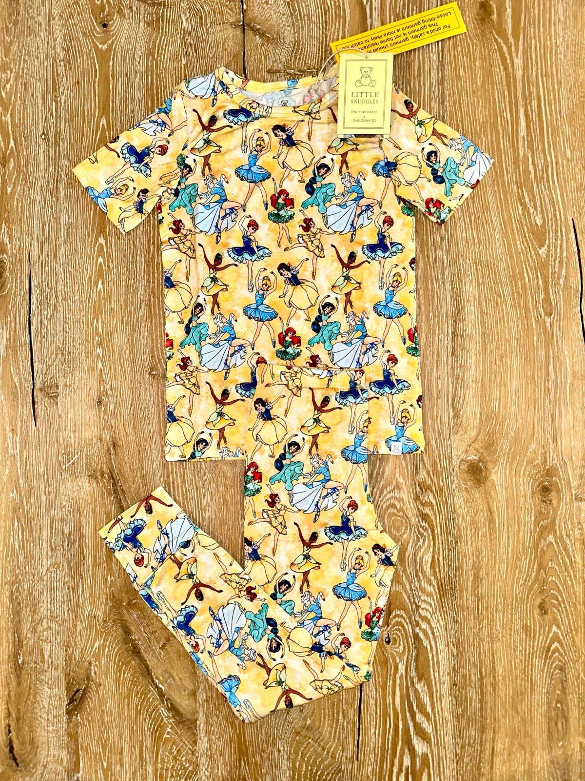 NWT 2pc LS Bamboo Pajama Set- Best Day Collection Princess Ballet size 6