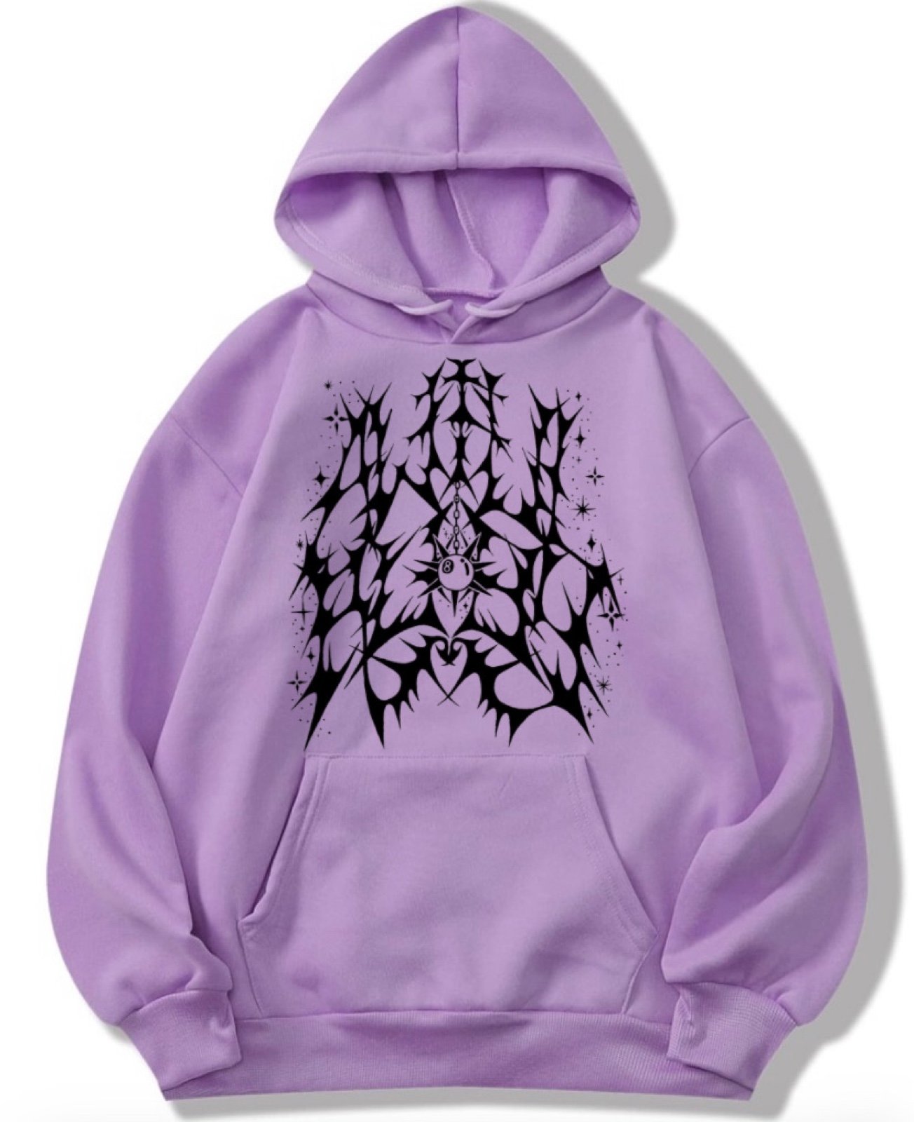 AWFULRUBY logo hoodie - Black logo