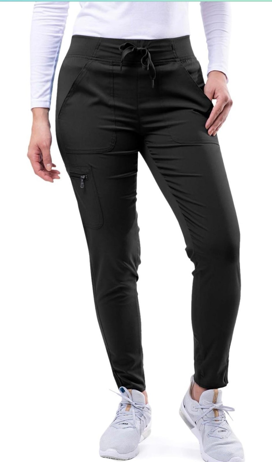 Women’s black joggers scrubs xl 3 pair
