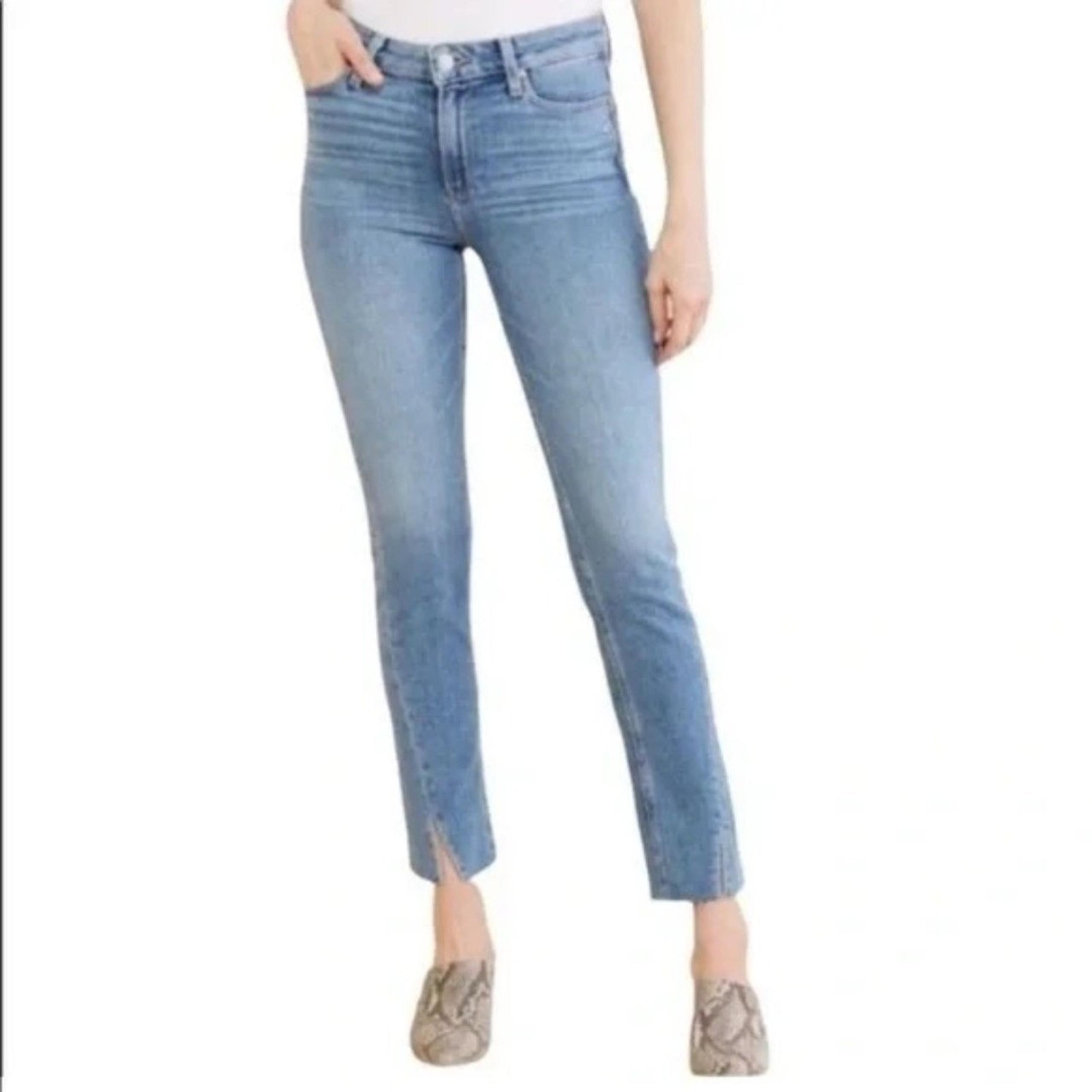 PAIGE Women's Hoxton Slim Twist Slit Seam Jeans in Florencia Size 29