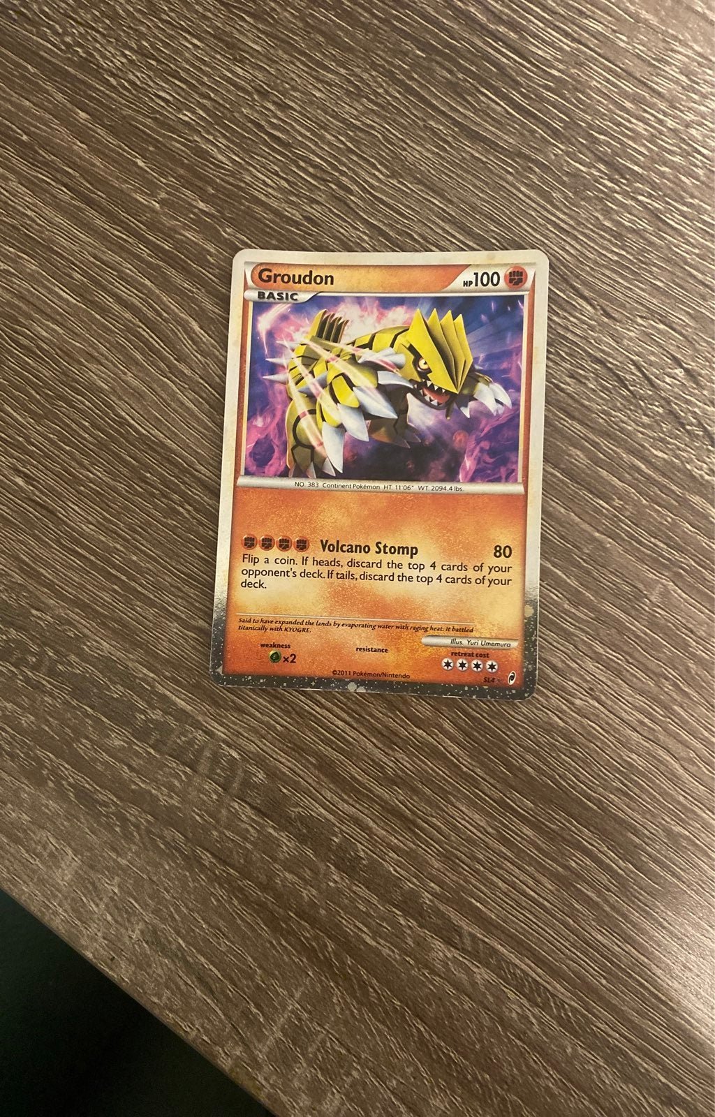 Pokemon card shiny groudon