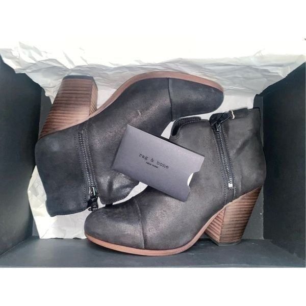 New Rag & Bone Black Margot Ankle Boot 39