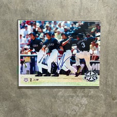Alex Rogriguez Signed Texas Rangers Photo