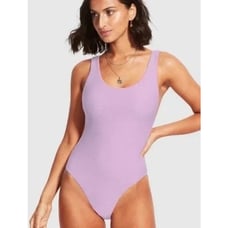 Andie Swim the Ibiza One Piece in Iris Purple XS Tall NWT