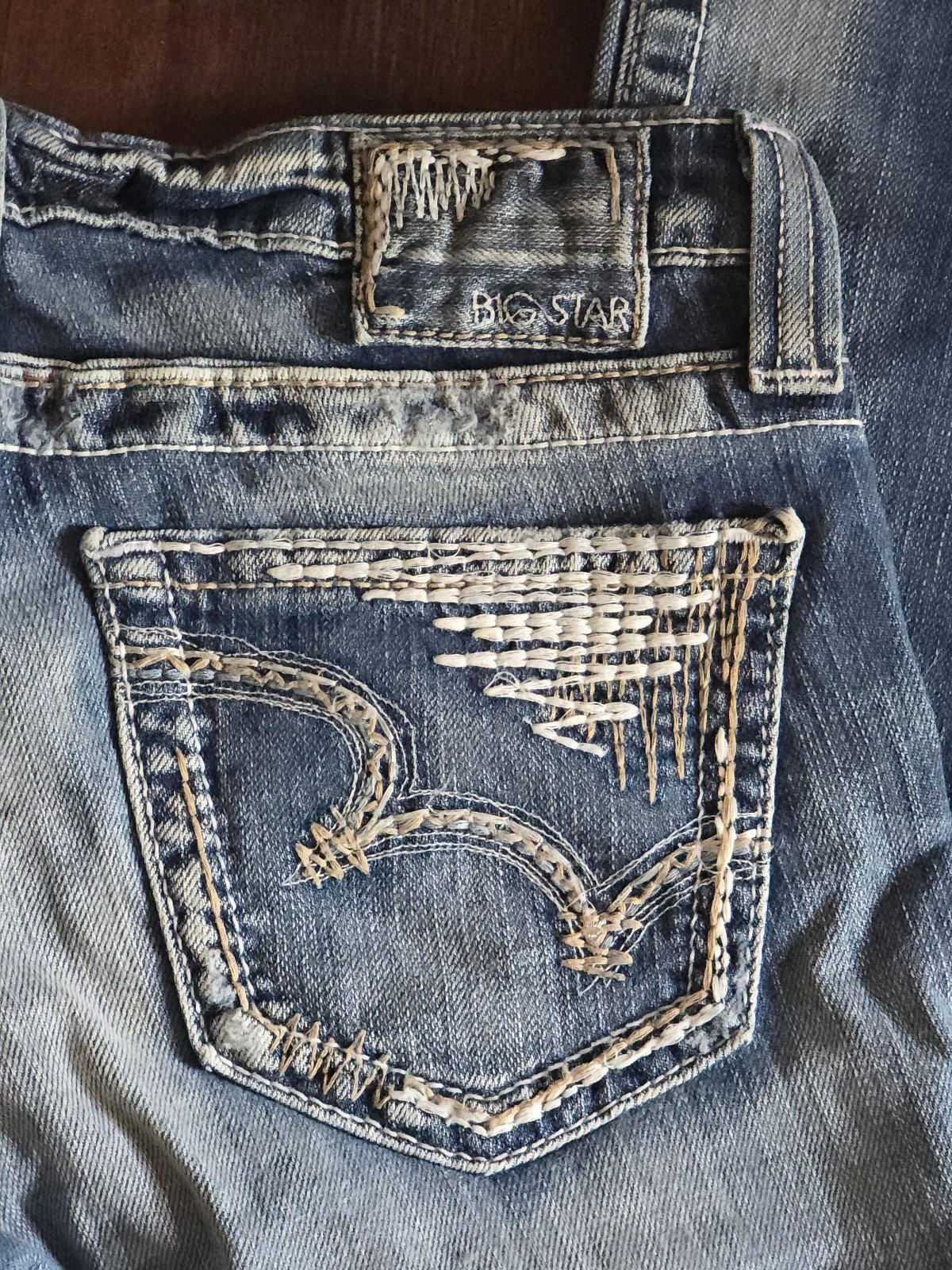 New Big Star Maddie boot cut premium denim faded jeans size 26