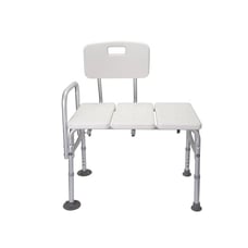 Transfer Bench Adjustable Seat Shower Chair Bathub Backrest Bariatric 250 lb