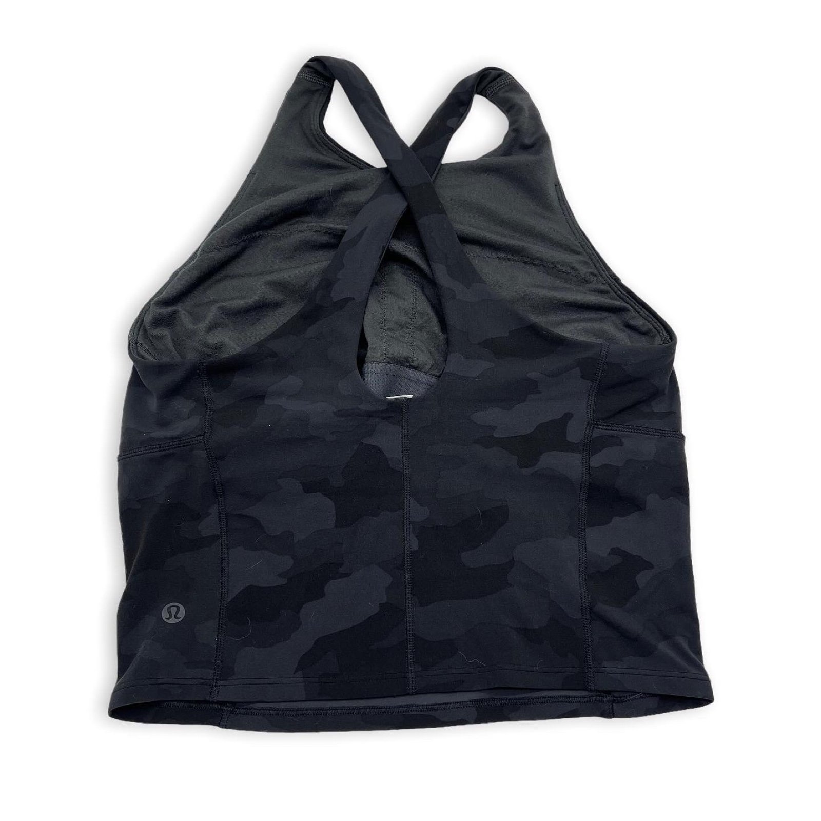 Lululemon Key to Balance Tank Heritage 365 Camo Deep Coal Multi Size 6 Good use