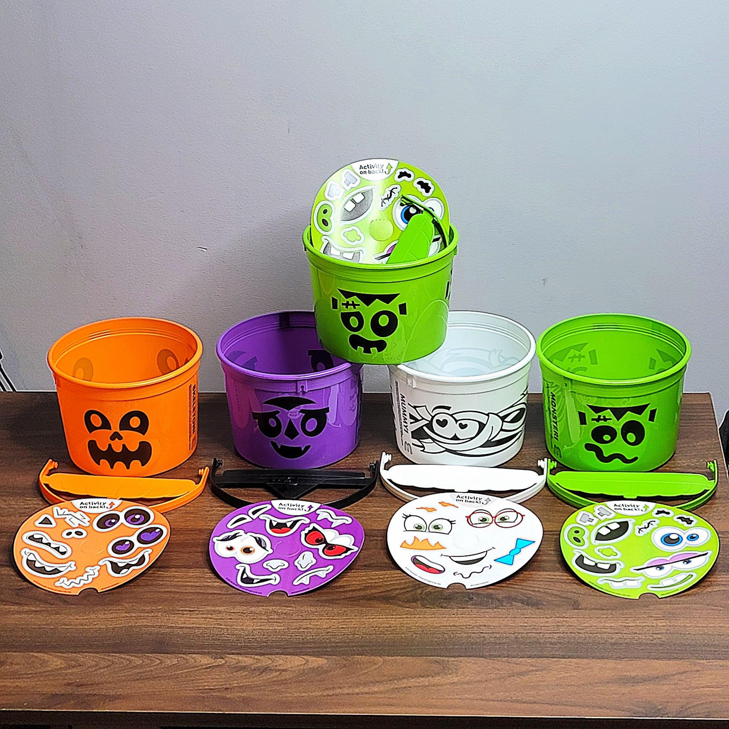 2023 McDonald's Halloween Trick or Treat Bucket Happy Meal Set Complete+1