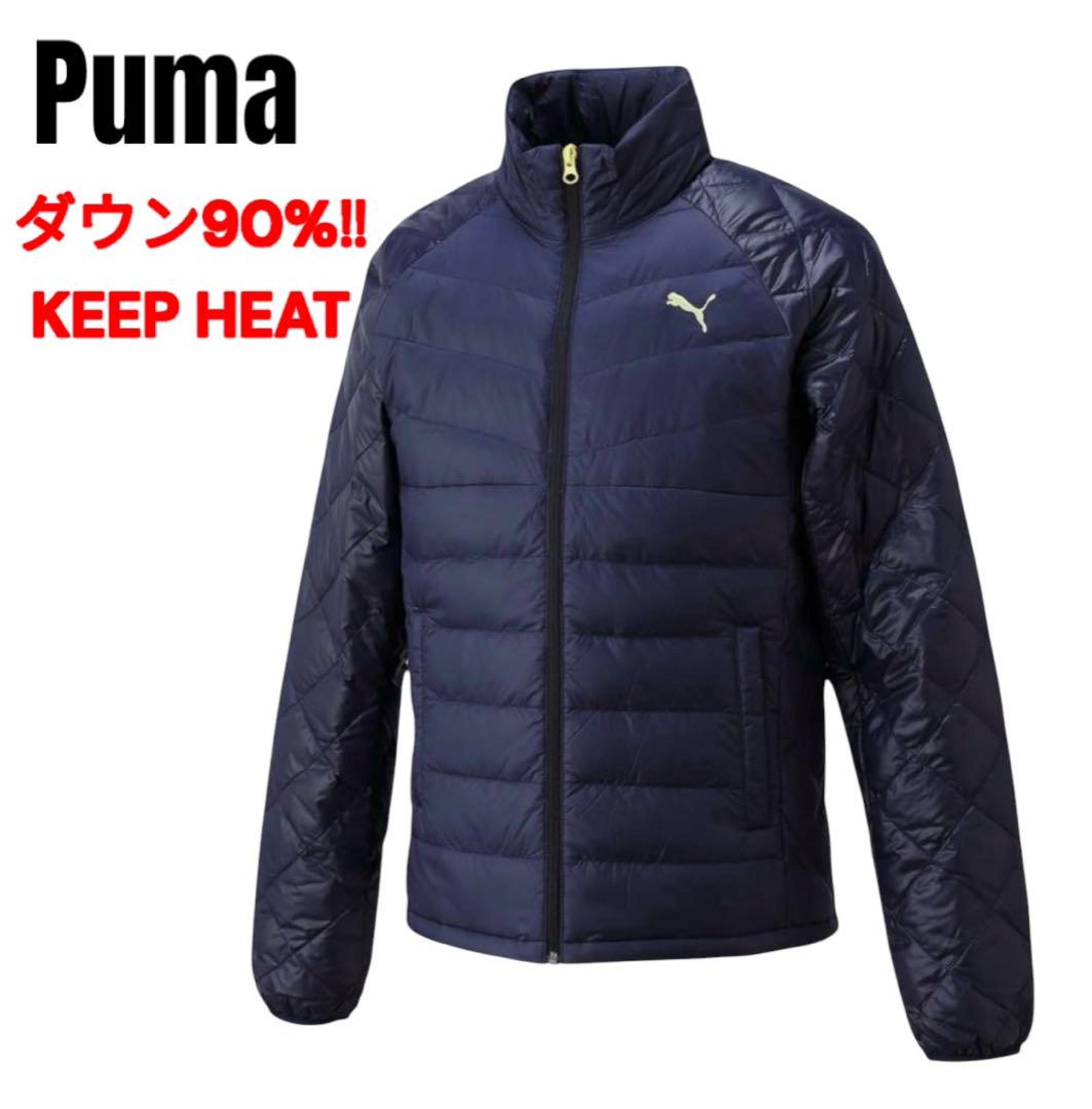 【Lightweight‼️ 90% Down】Puma Down Jacket Navy