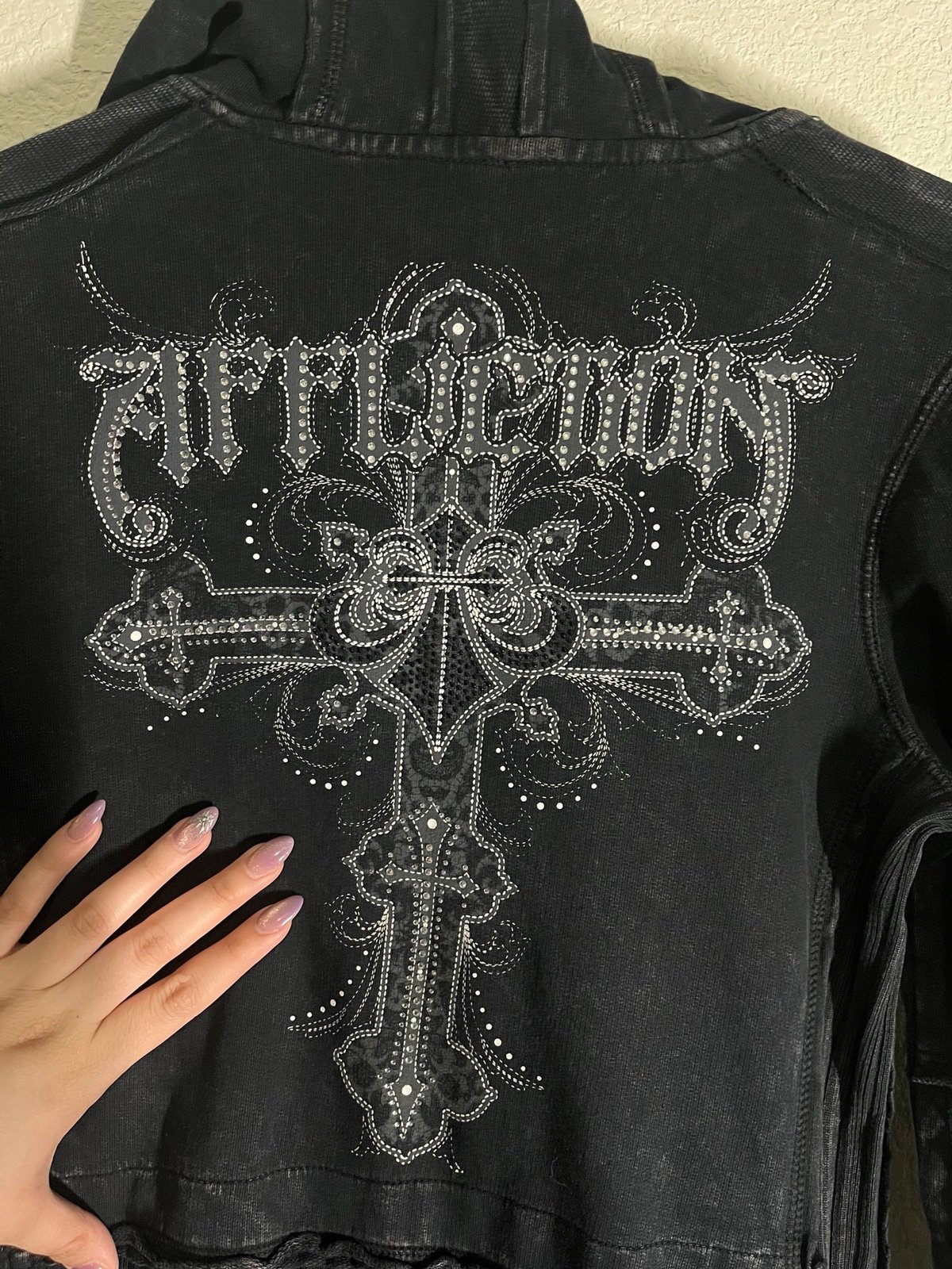 Affliction Black and Silver jacket