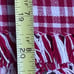 New set of 8 vintage 4 cloth table napkins 4 placemats red and white