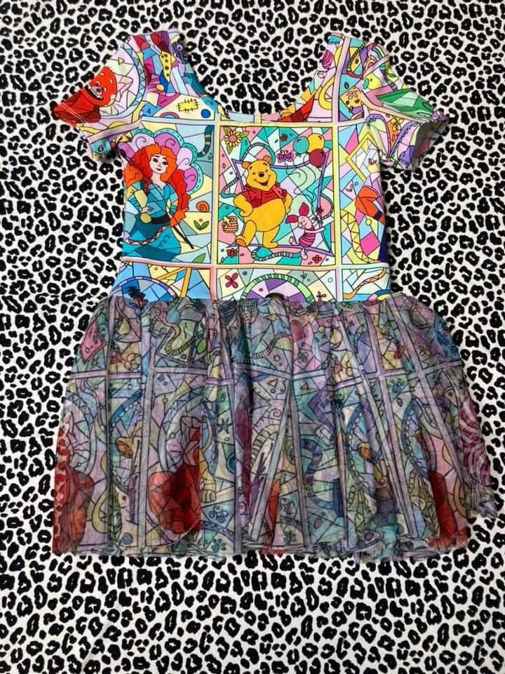 Wild Rich Kids Pastel Stained Glass One Piece Tutu WRK 7/8 Stunning Placement