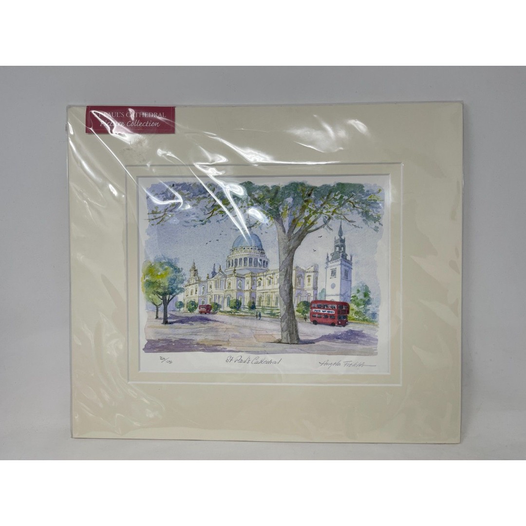 St. Paul's Cathedral England Hand Painted Signed & Numbered Artwork Wall Art