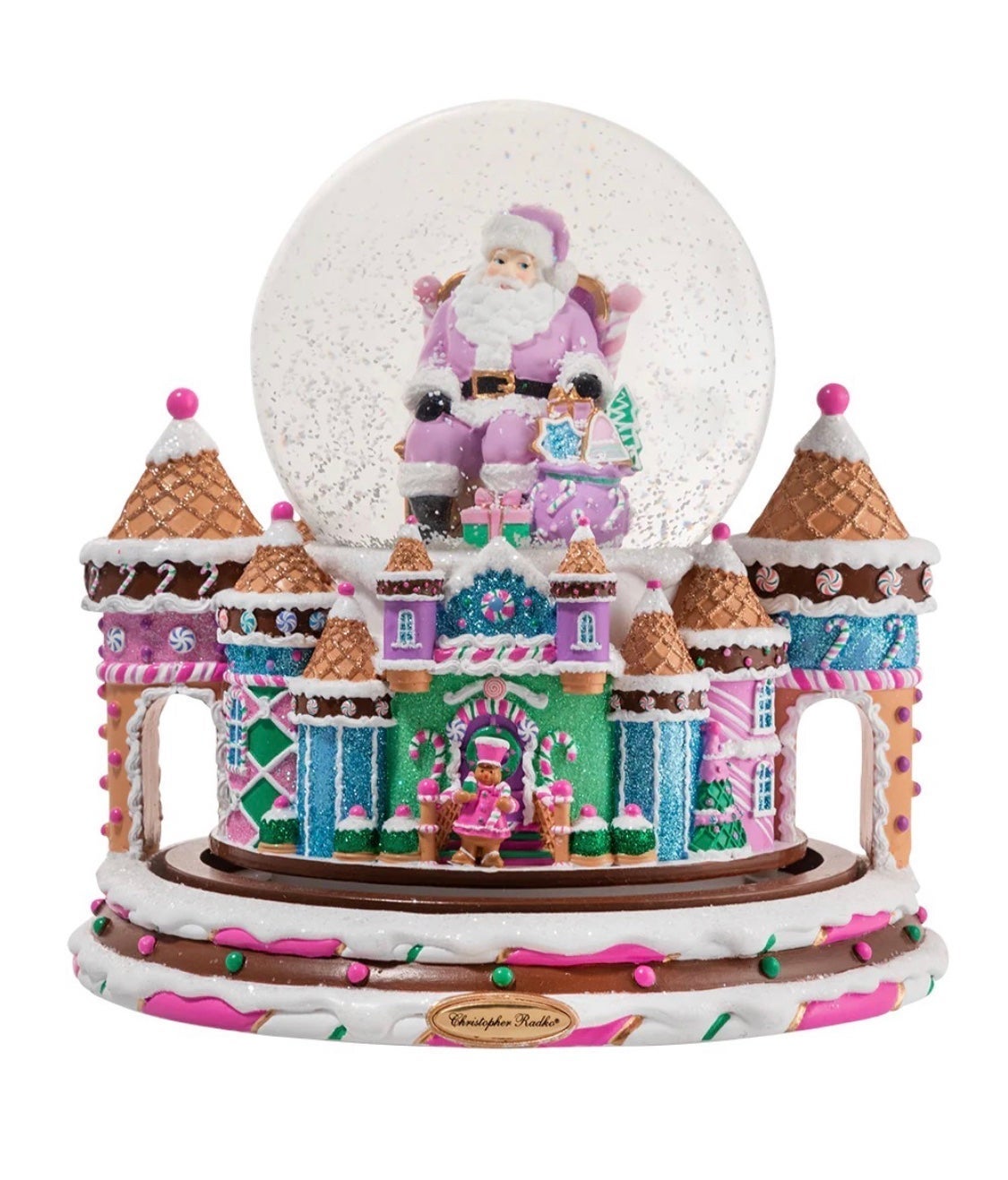 Christopher Radko Candy Castle Snowglobe